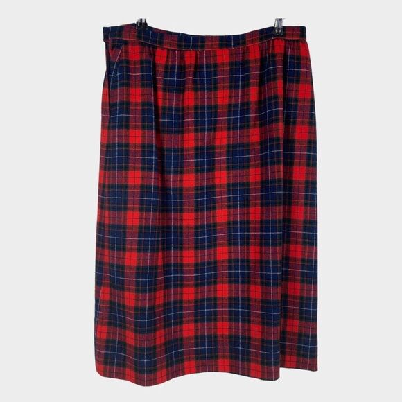 Vintage Pendleton Authentic Manson Tartan Wool Skirt size tag states a 16 (see m - Picture 2 of 5